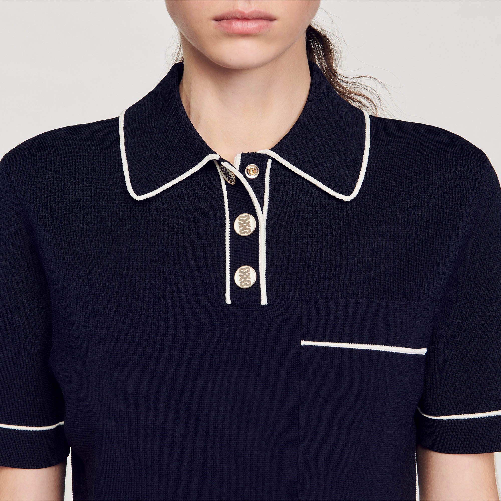 CROPPED POLO-NECK JUMPER - 4