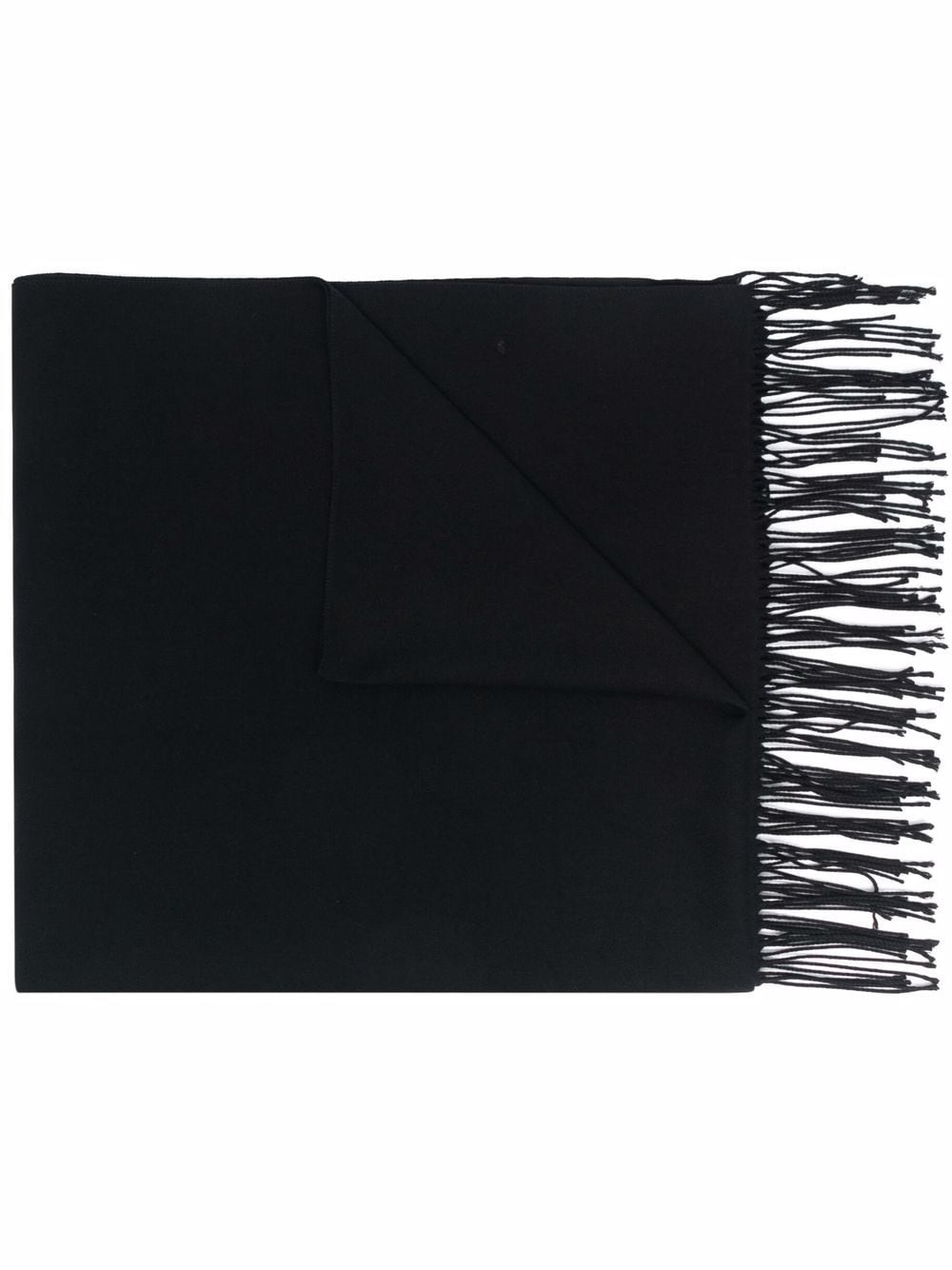 longline fringed scarf - 1