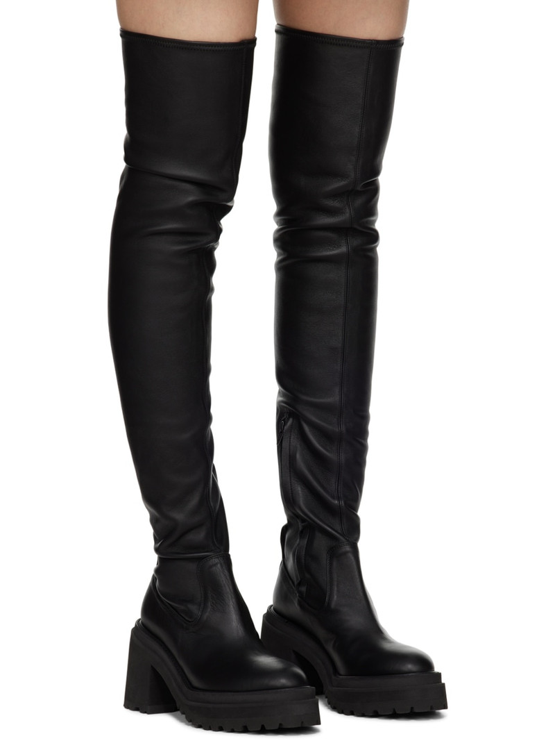 Black Leather Tall Boots 4