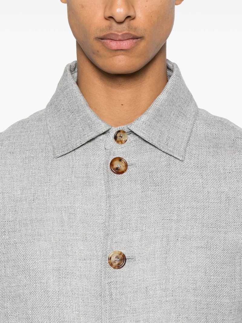 mélange-effect bomber jacket 5