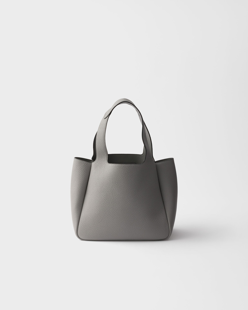 Small leather tote bag 3