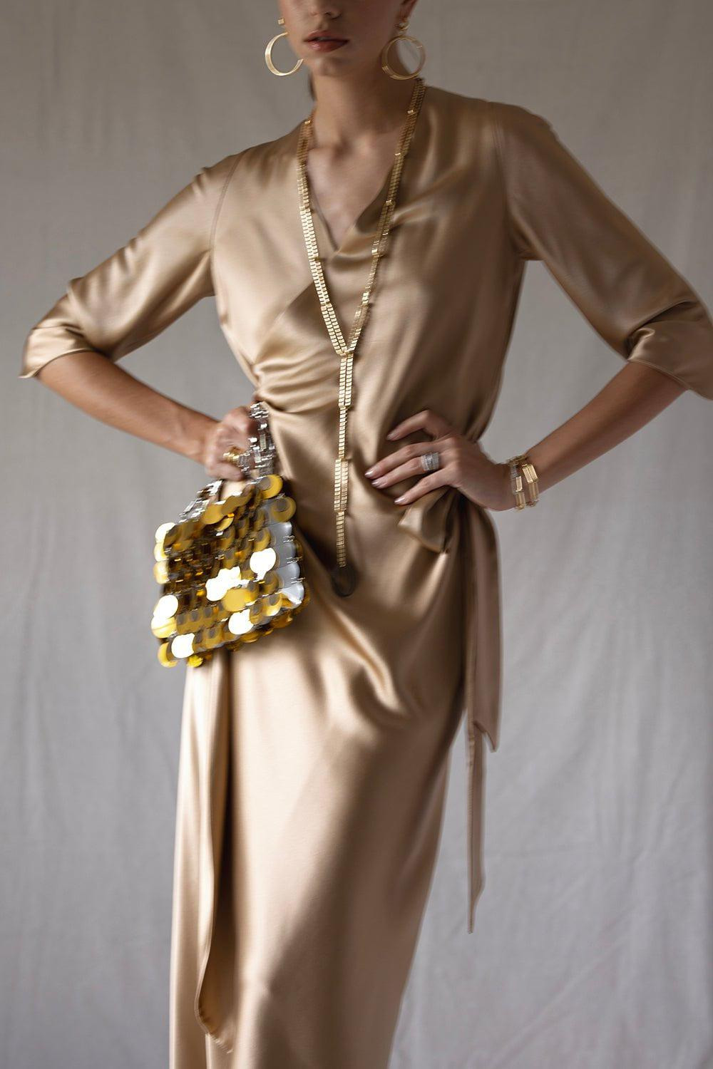 Gold Sparkle Handbag - 4
