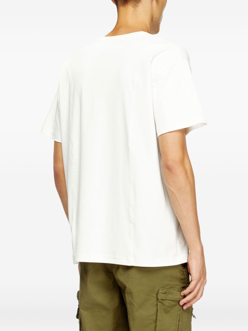 T-Norm-Int embroidered-detail cotton T-shirt - 4