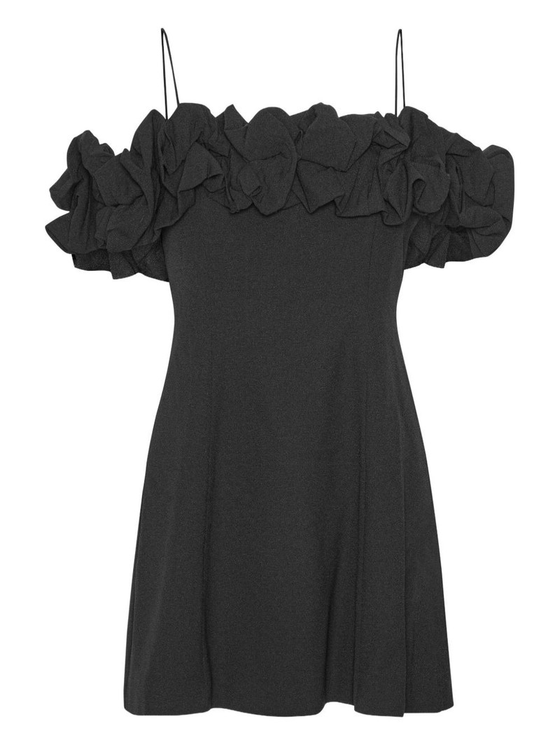 off-shoulder ruffled mini dress 1