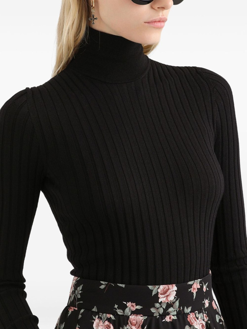 ribbed roll-neck sweater 5