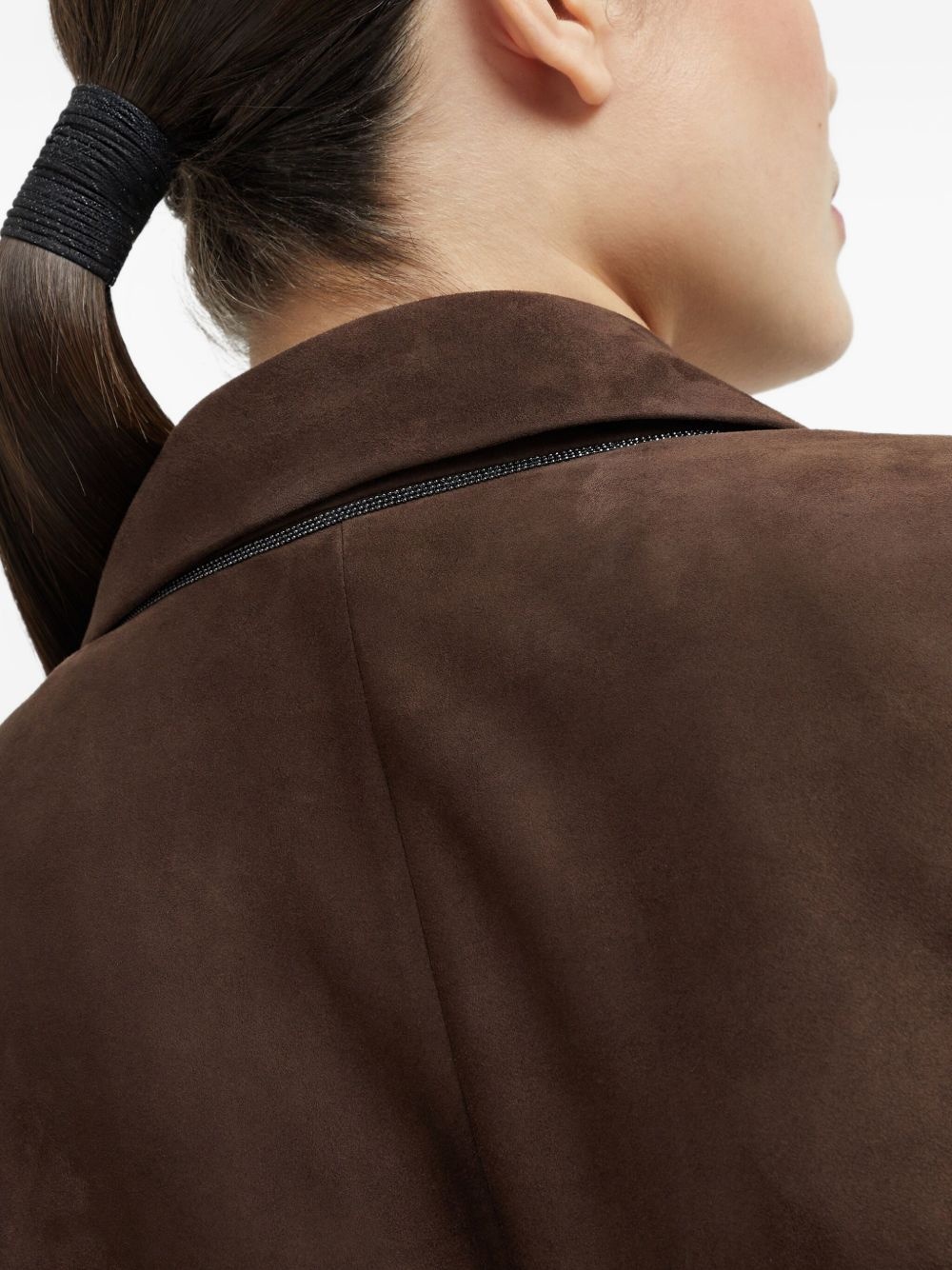 suede blazer - 5