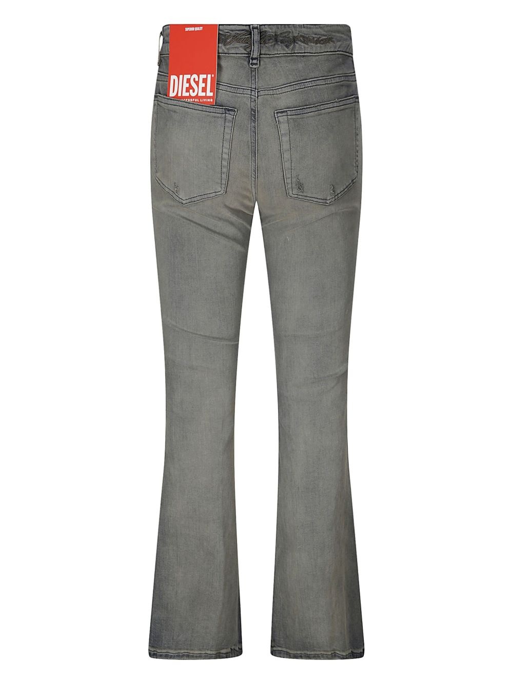 embroidered detailing bootcut jeans - 2
