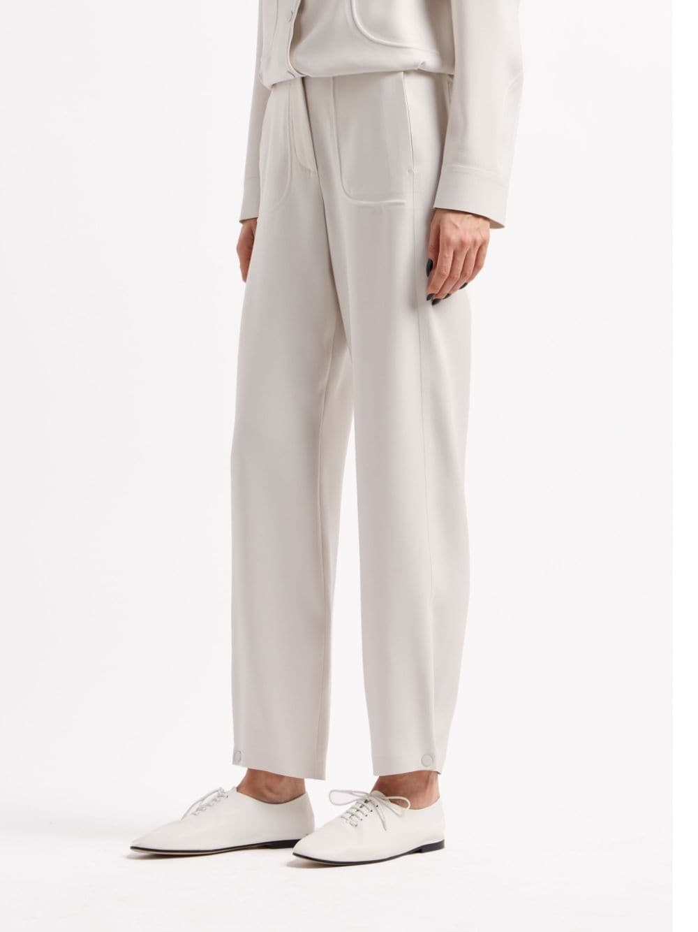 high-waisted tapered trousers - 3