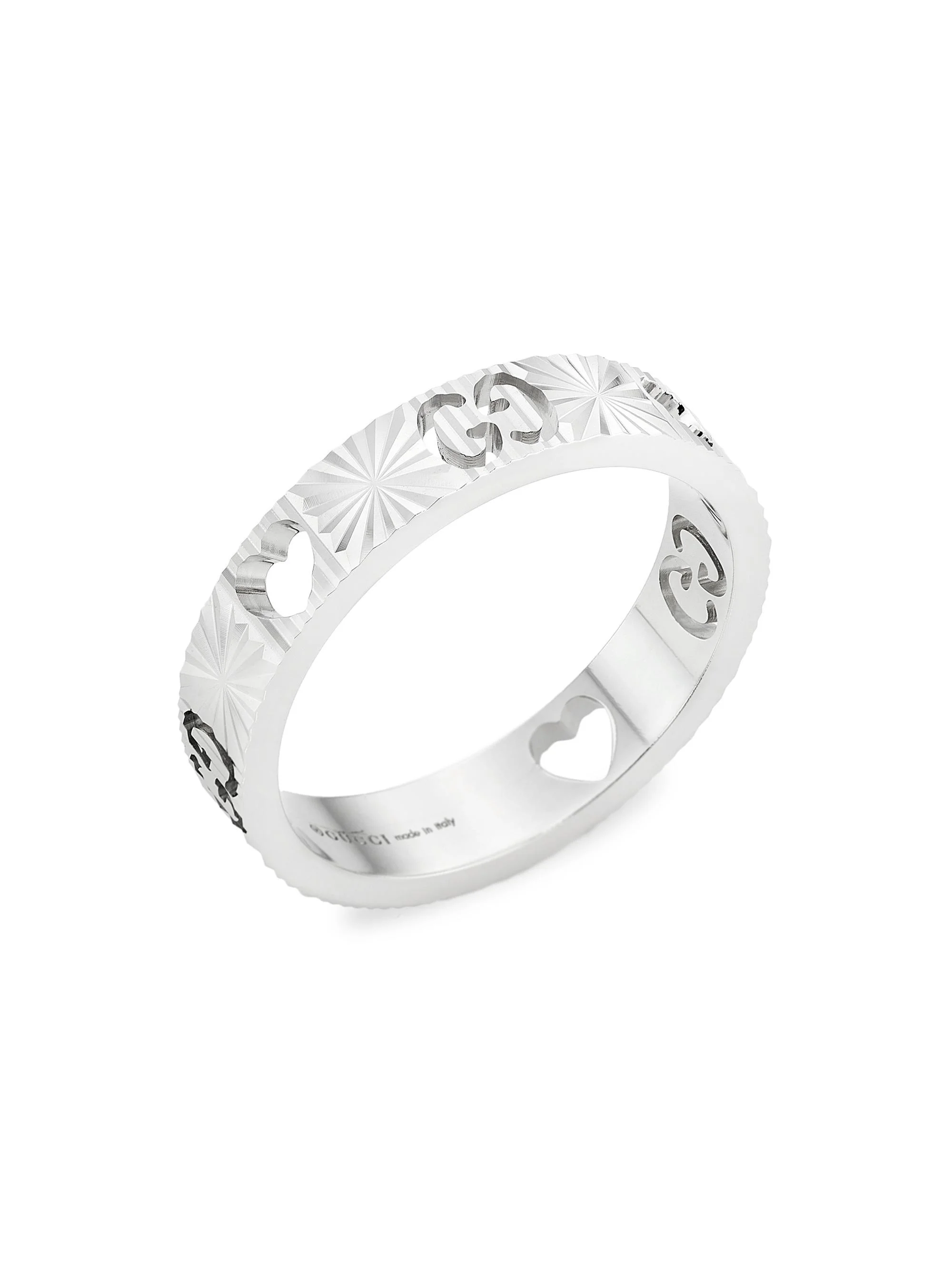 Women's Icon 18K White Gold Star Ring - White Gold - 1