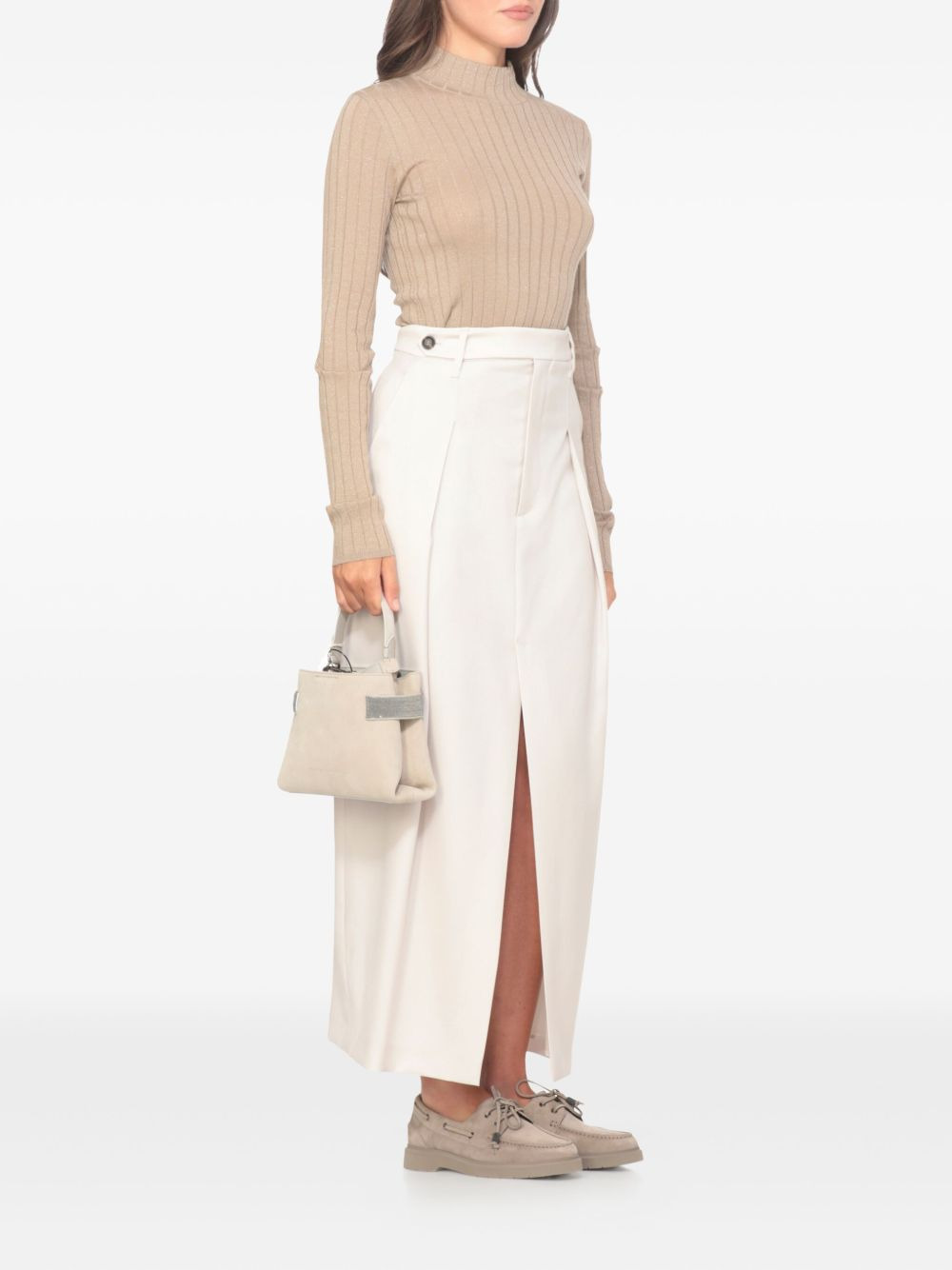 lurex ribbed sweater - 2
