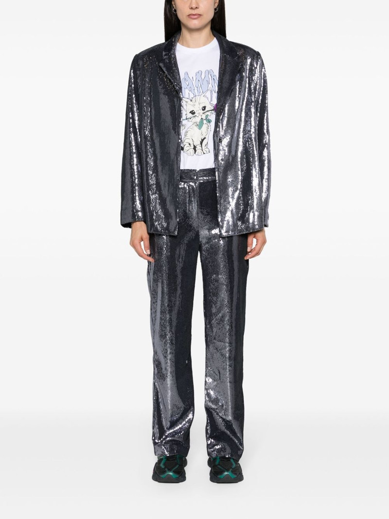 SAMSØE SAMSØE Agneta high-waist palazzo trousers outlook
