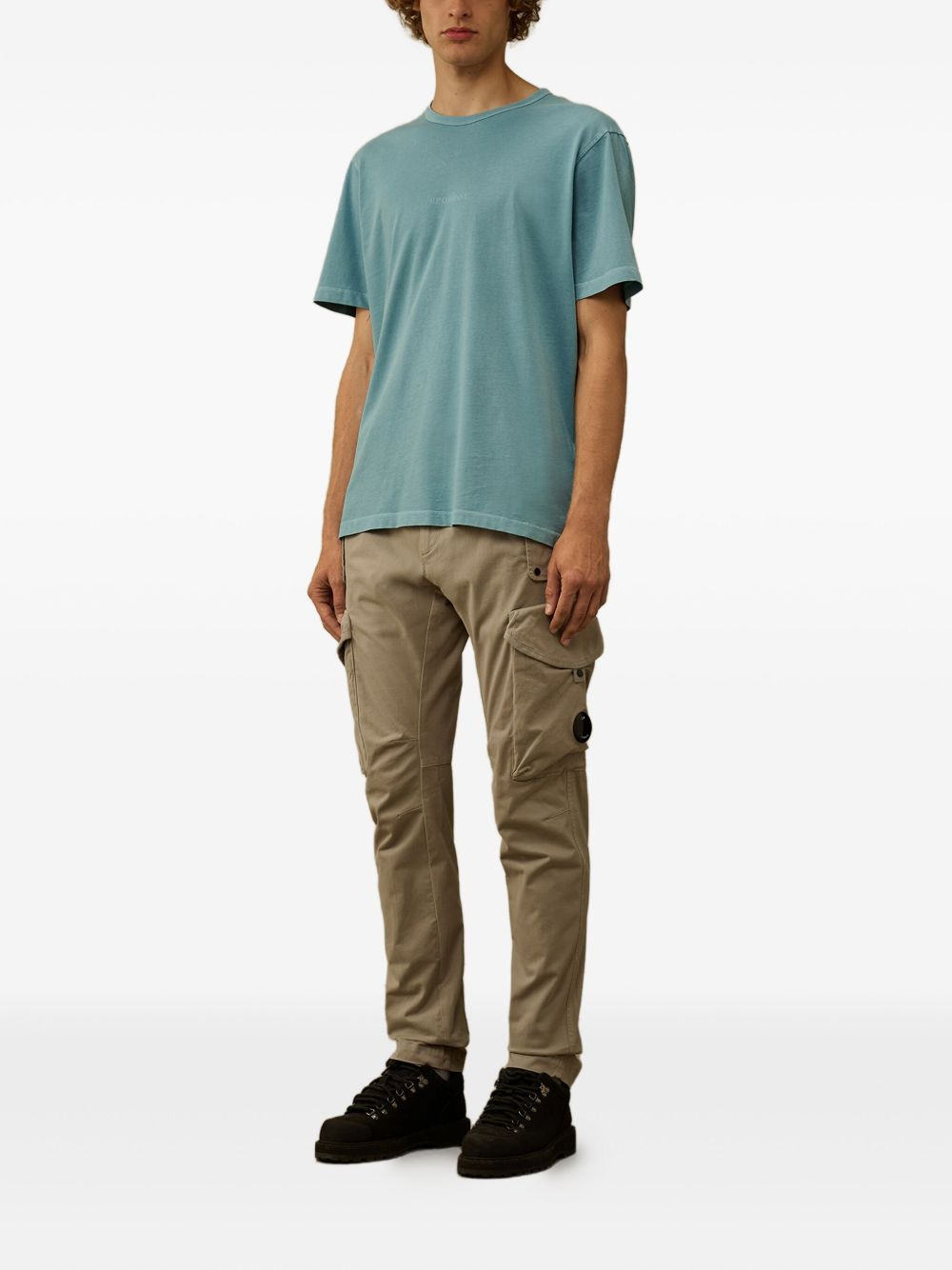 logo-embroidered cotton T-shirt - 2