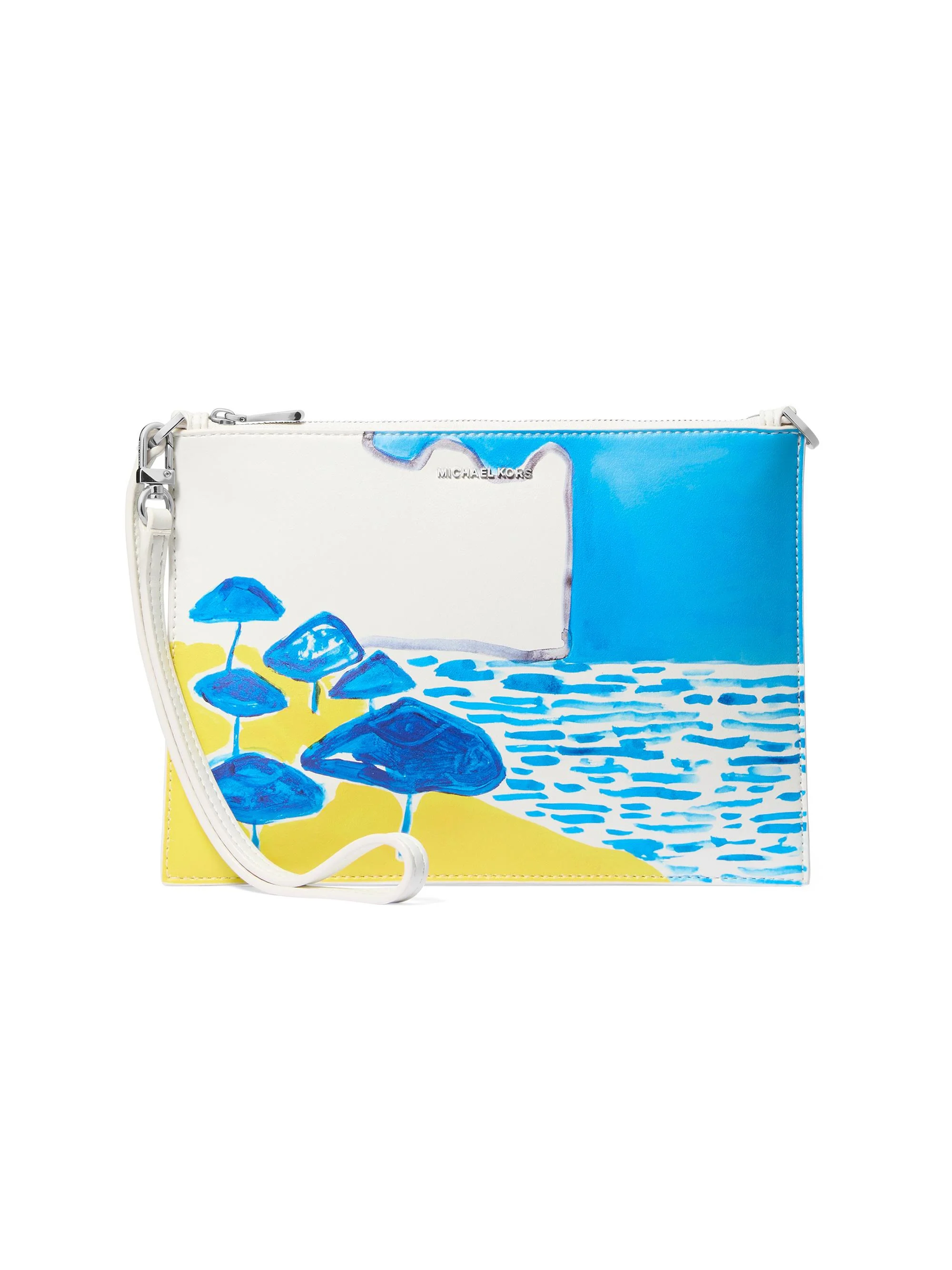 Women's Seaside Printed Wristlet - Milos Blue - 1