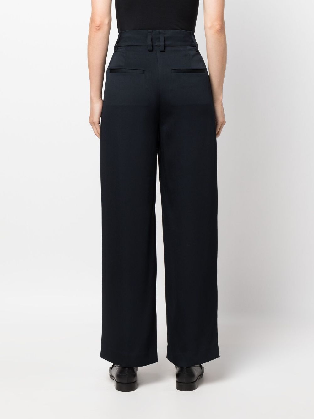 box-pleat high-waisted trousers - 4