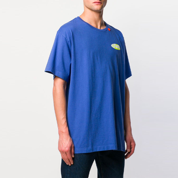 Off-White SS19 Arrows Oversize Short Sleeve T-Shirt 'Blue Neon Green' OMAA038S191850063060 - 5