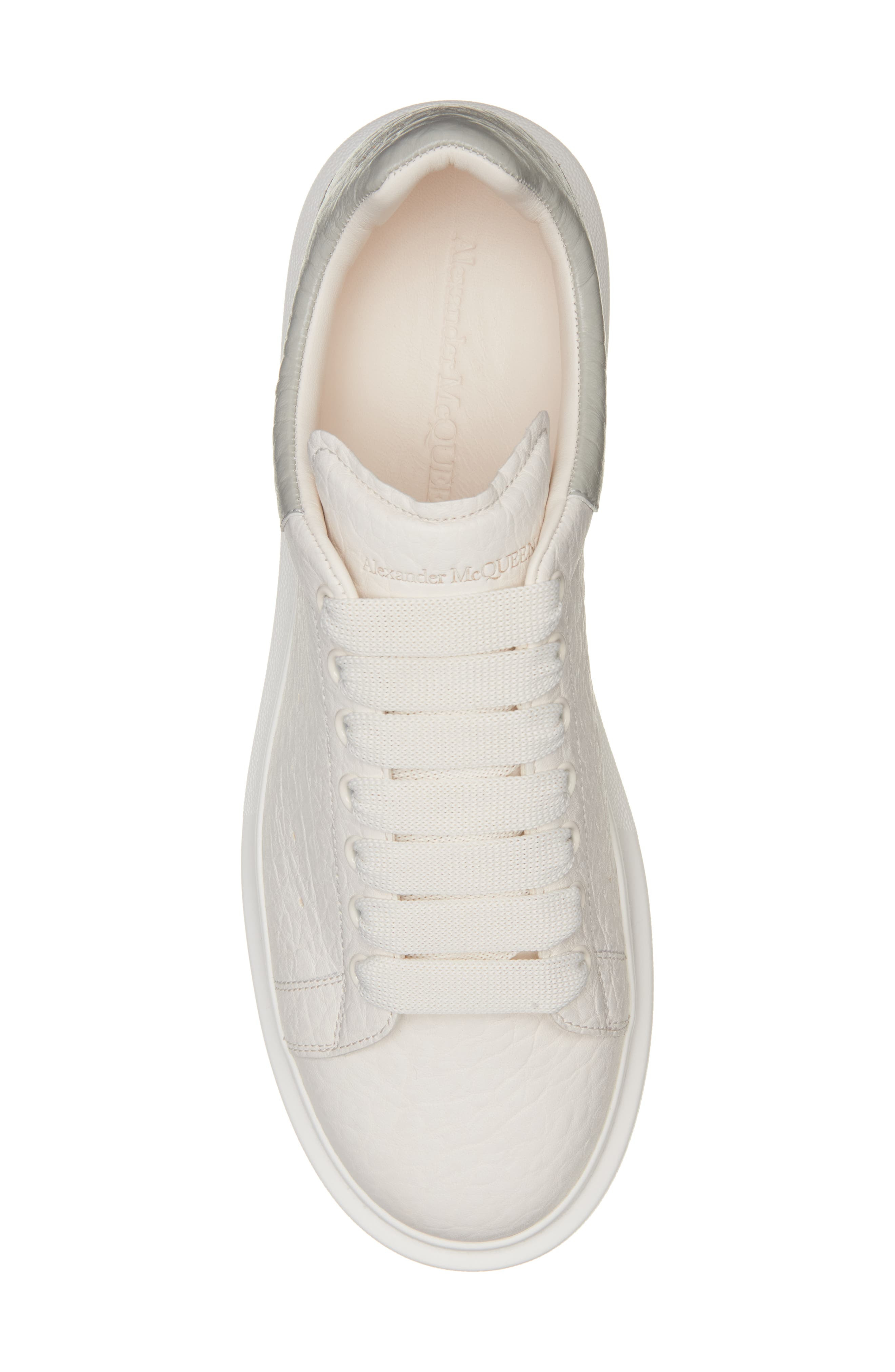 McQueen Oversized Sneaker in Off White/Si Gr/Of W at Nordstrom - 5