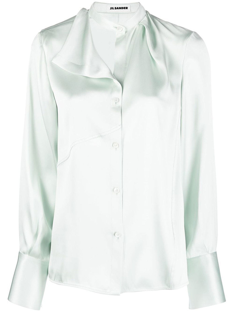 asymmetric silk blouse 1