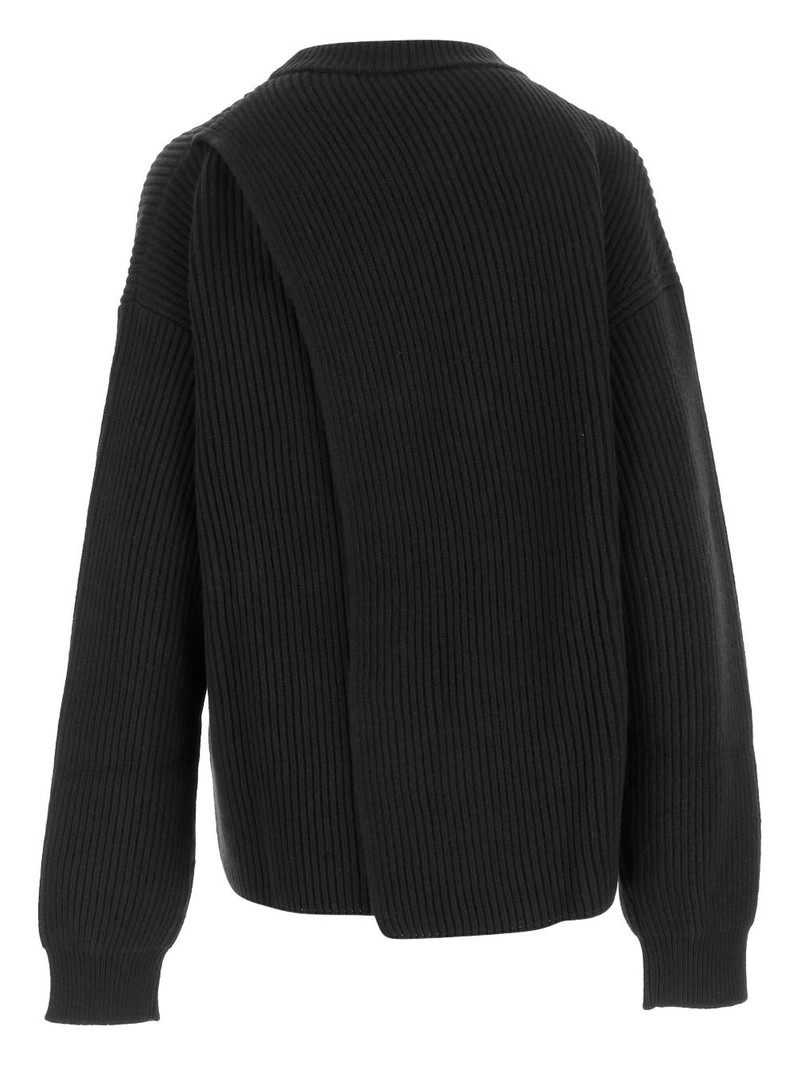 Jil Sander ribbed crewneck sweater outlook