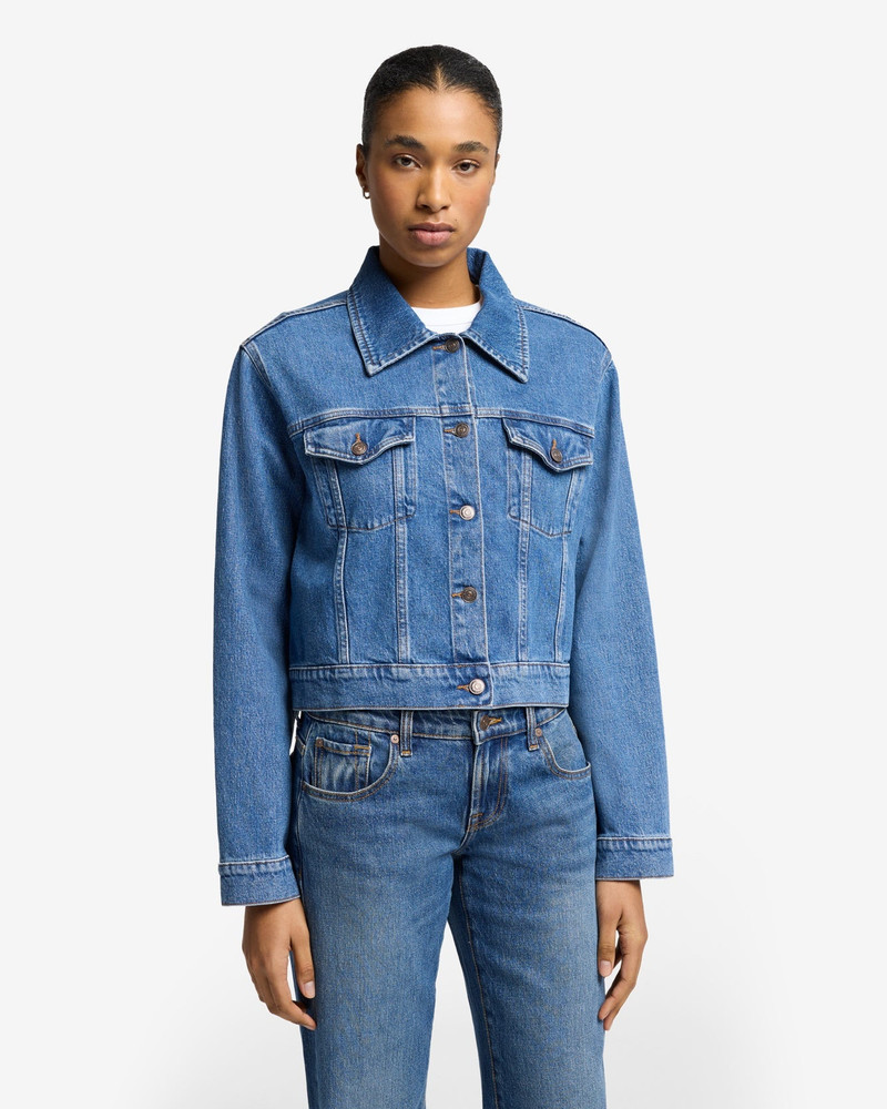 7 For All Mankind Nellie Denim Jacket in Weekend outlook