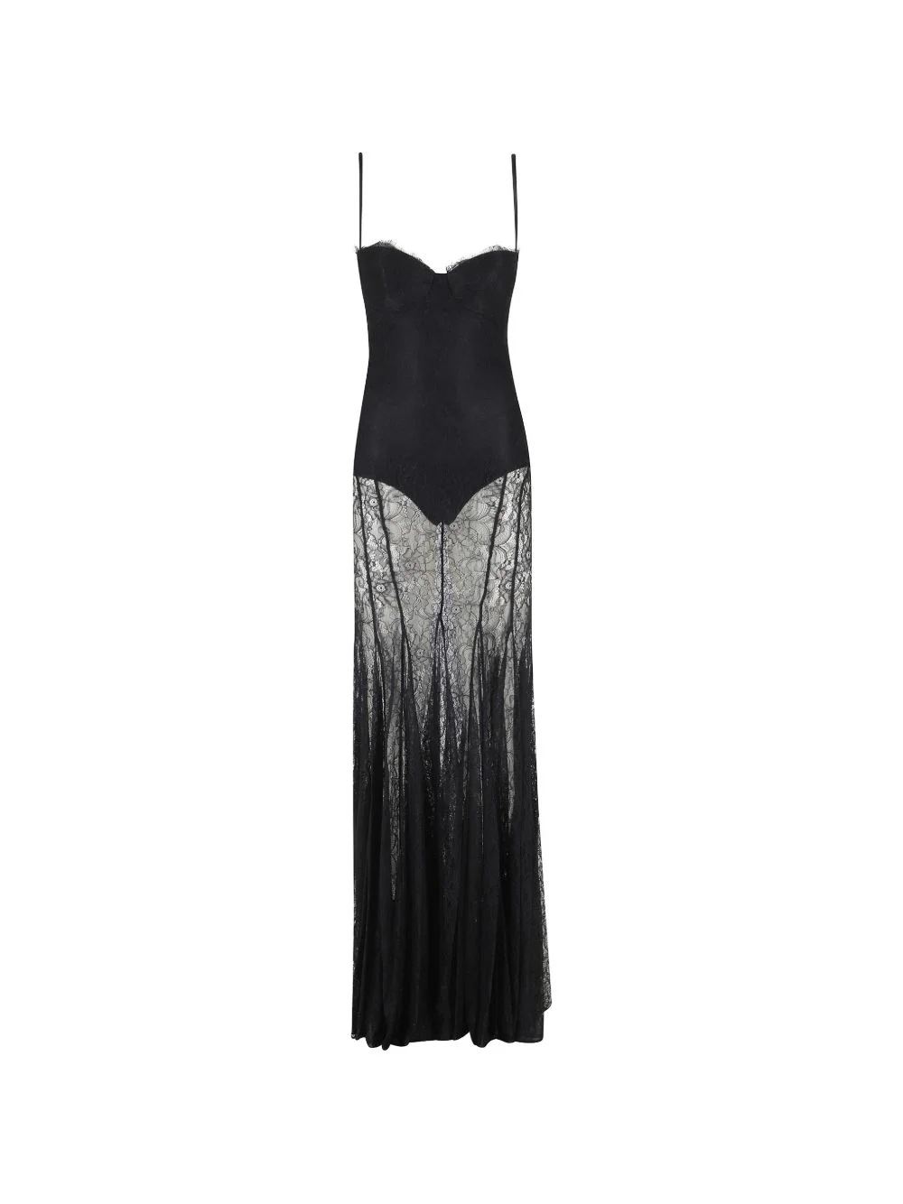 Red Carpet lace-panelled maxi dress - 1