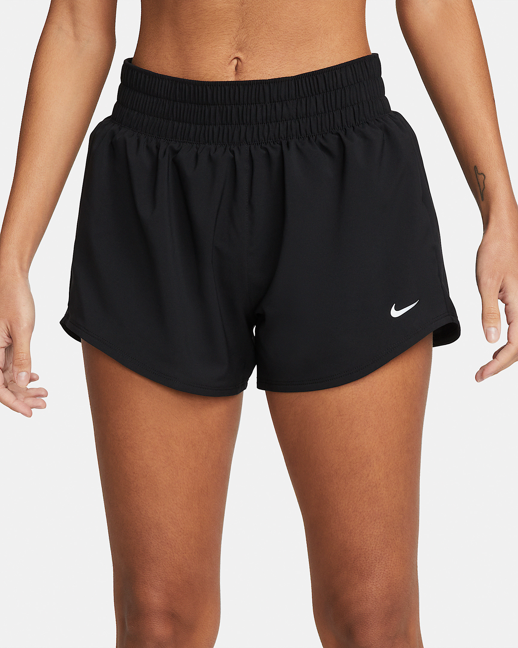 Nike One Women's Dri-FIT Mid-Rise 3" Brief-Lined Shorts - 2