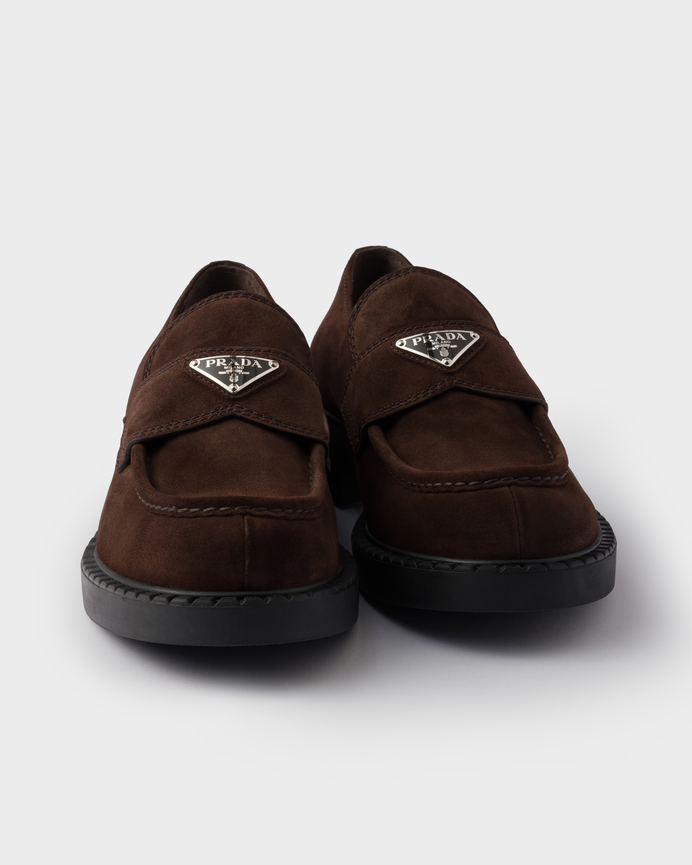 Chocolate suede loafers - 6