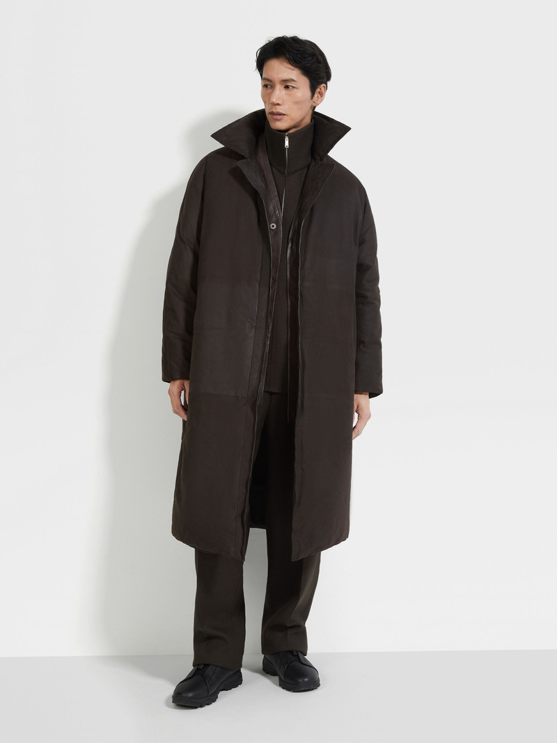 ZEGNA LEATHER COAT outlook