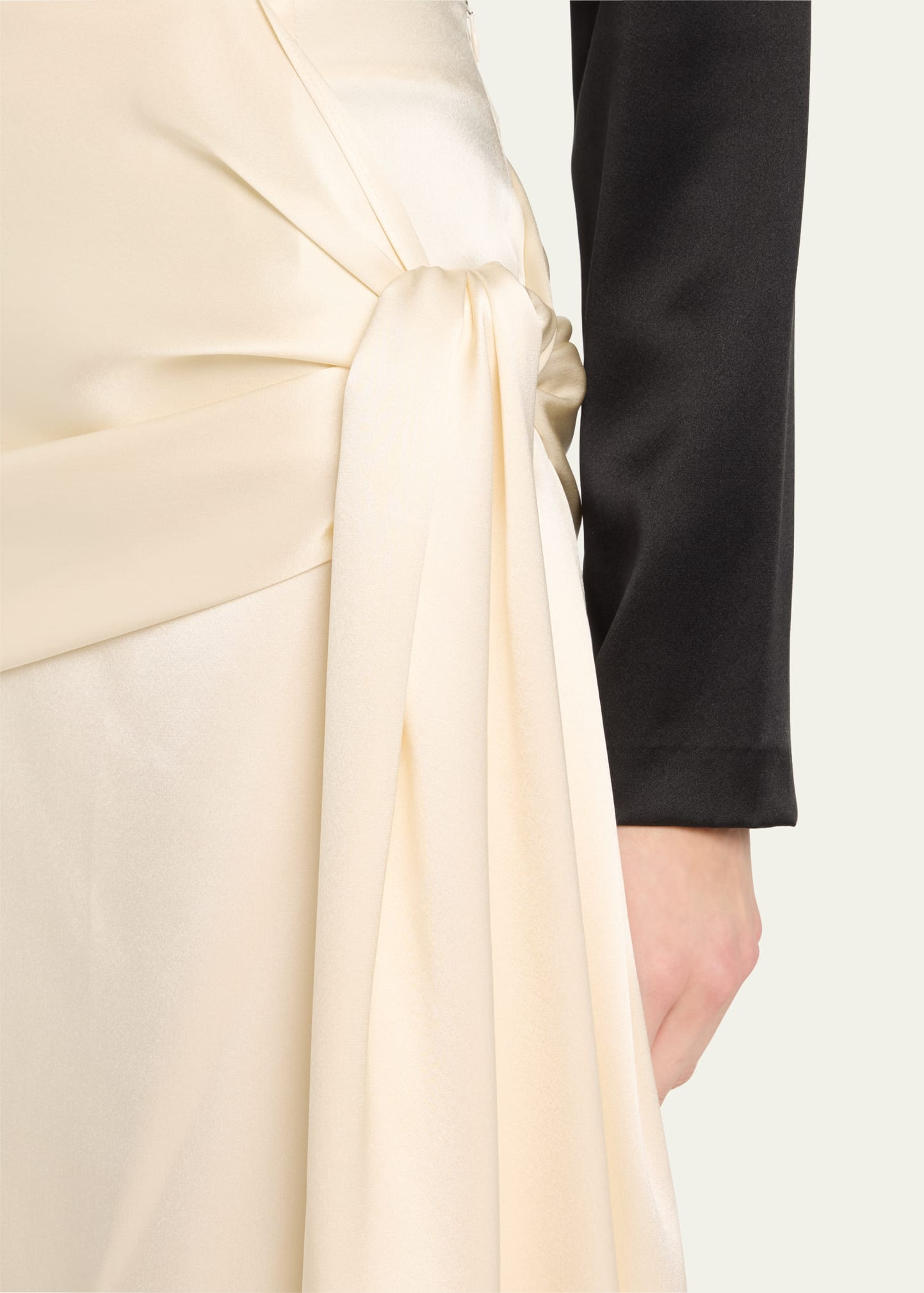 Mila Draped Silk Maxi Skirt - 5