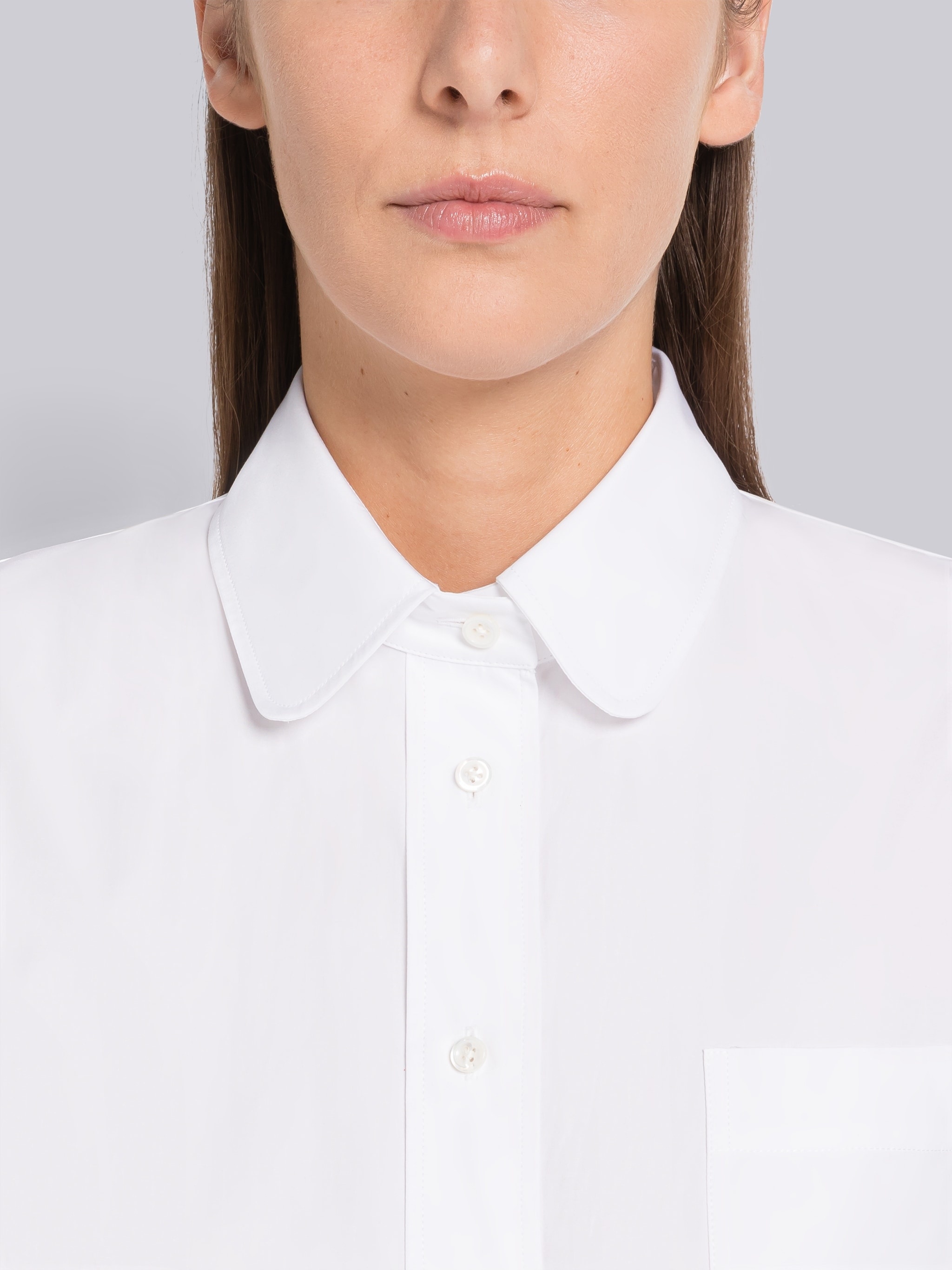 Anchor Print Poplin Pleated Bottom Shirtdress - 4