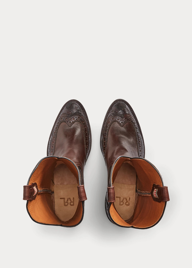 Plainview Hand-Tooled Leather Boot 3