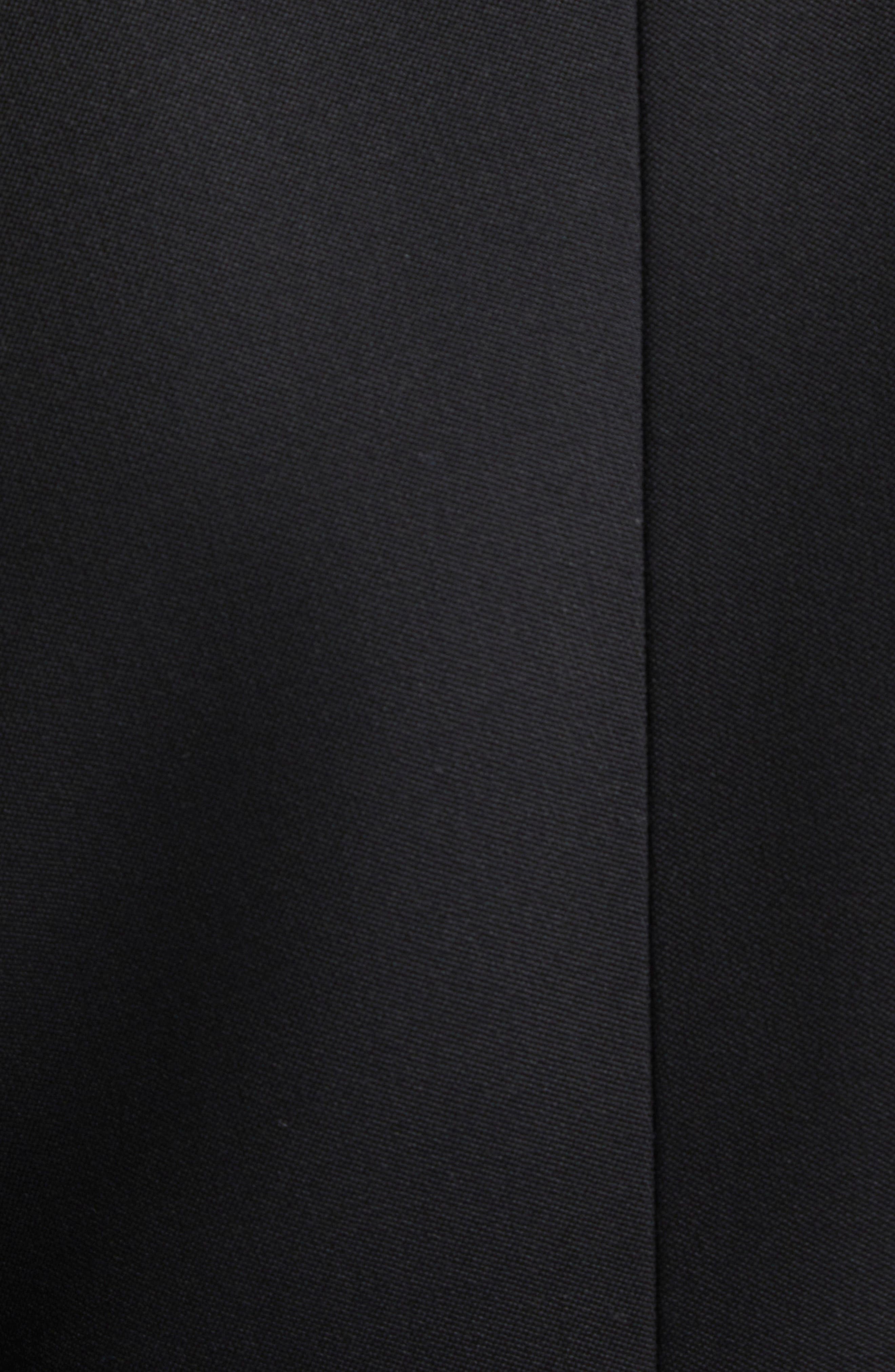 Versace Double Breasted Wool Grain de Poudre Blazer Dress in Black at Nordstrom - 5