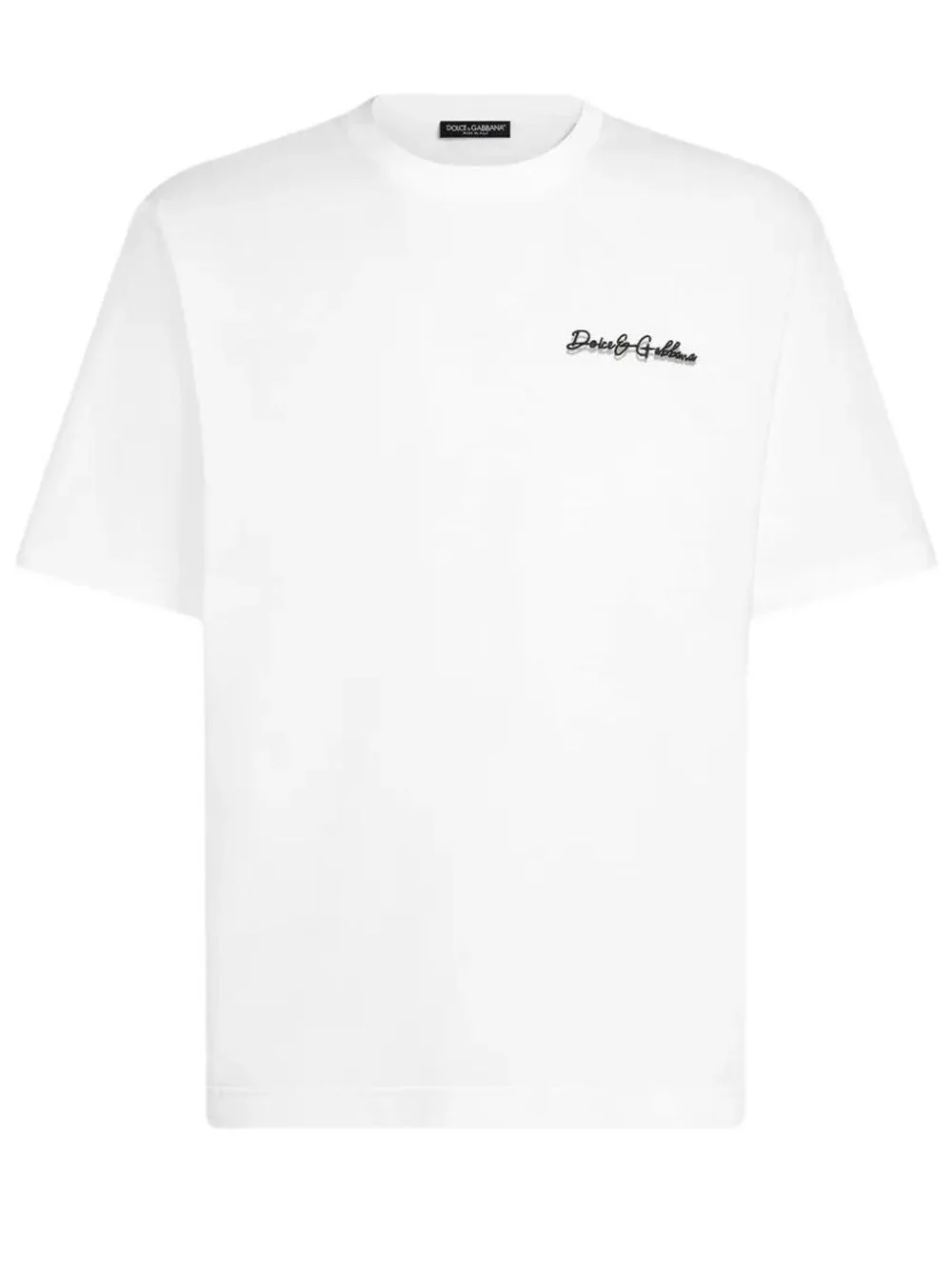 COTTON T-SHIRT WITH EMBROIDERED LOGO - 1