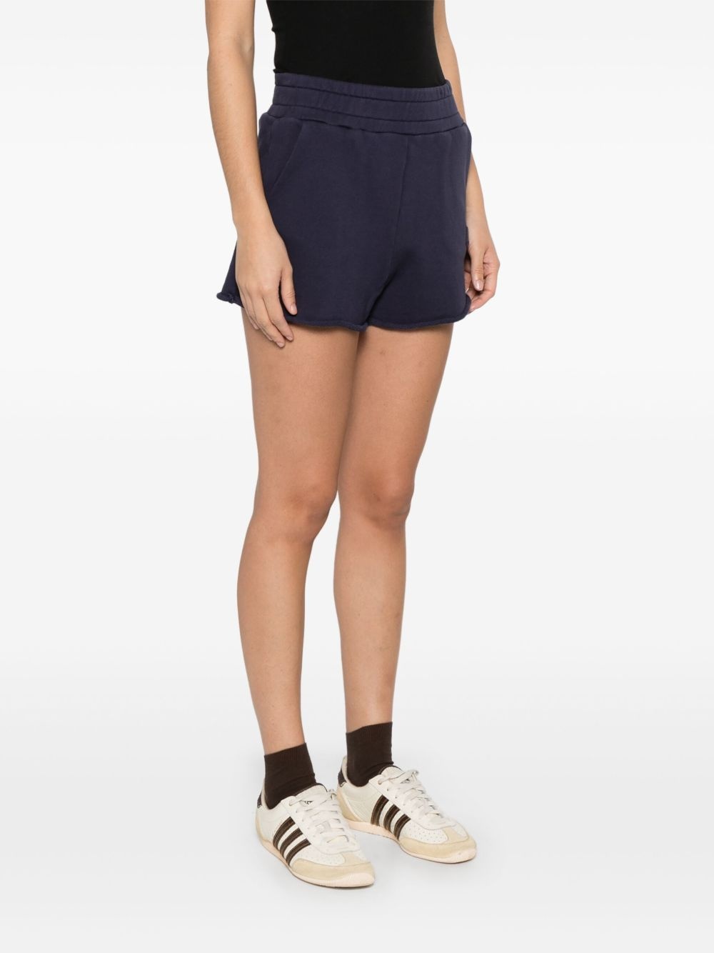 jersey-texture track shorts - 3