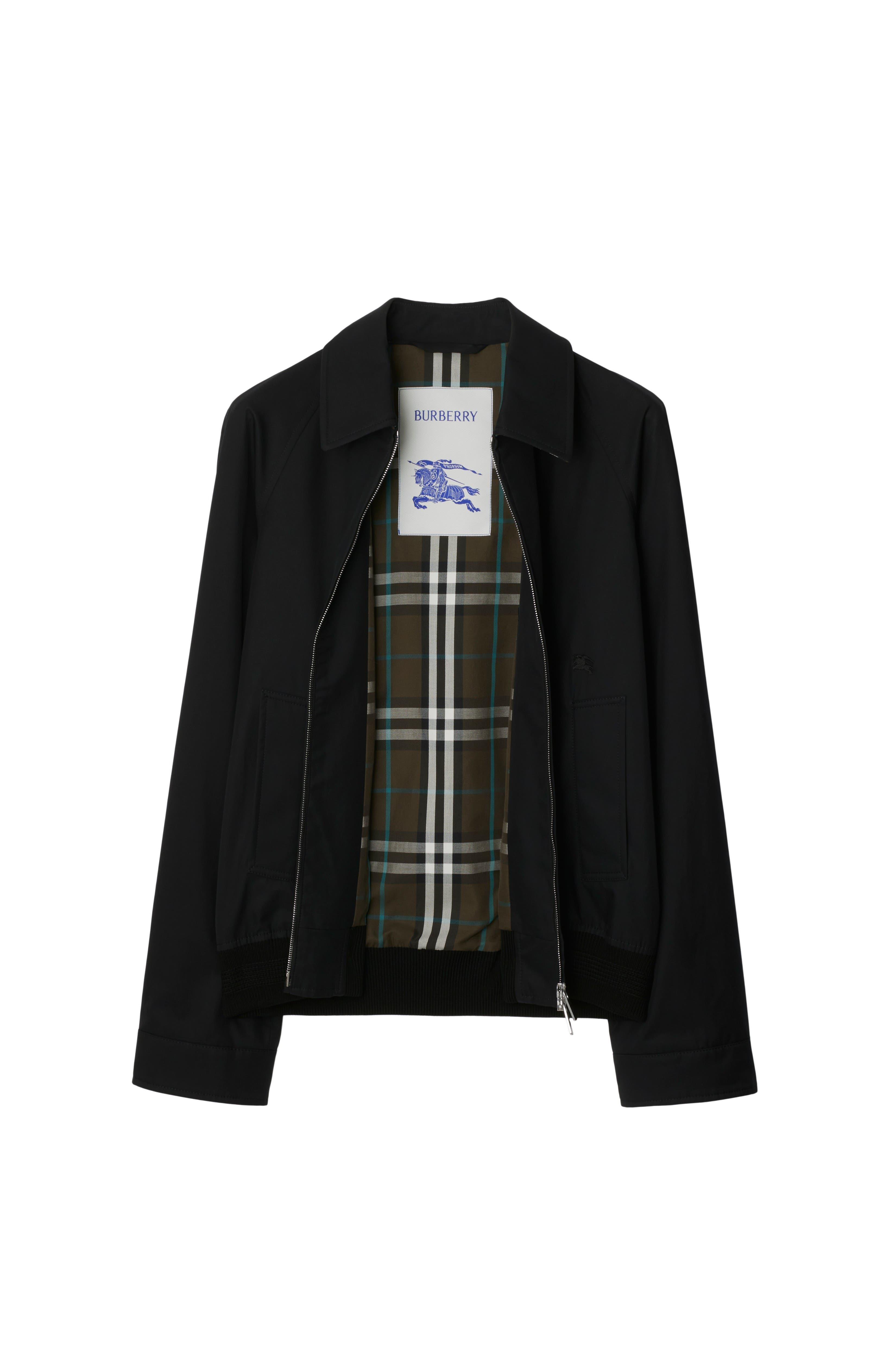 burberry Gabardine Harrington Jacket in Black at Nordstrom - 5