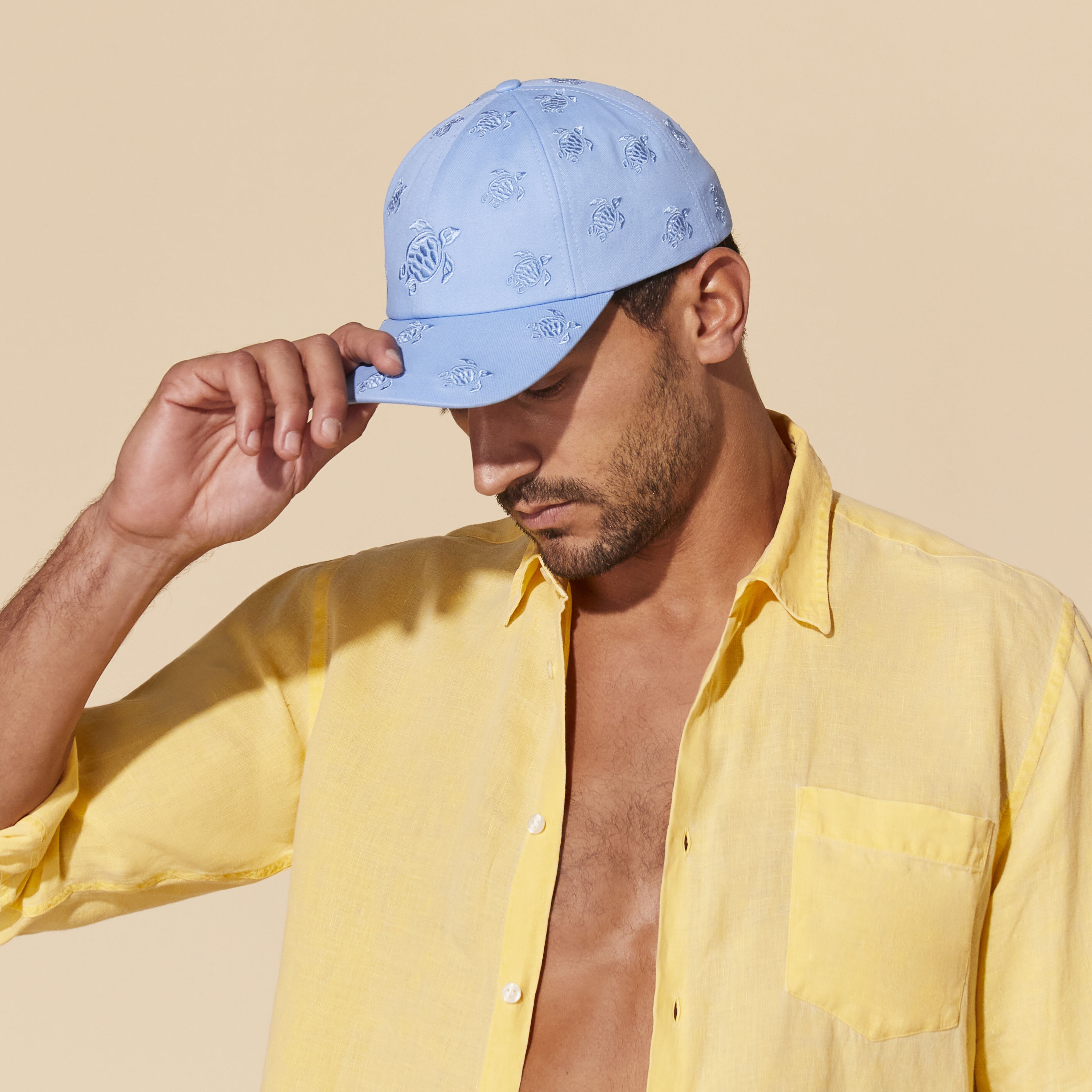 Embroidered Cap Turtles All Over - 4