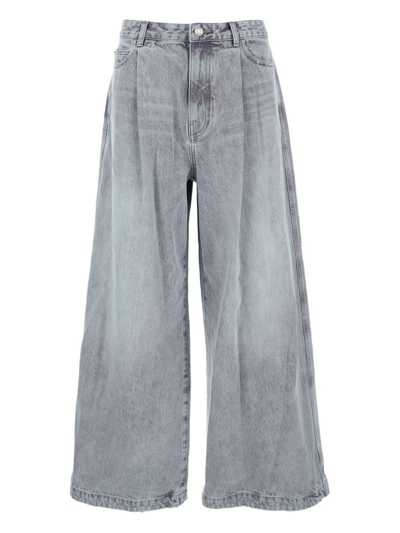 pleated five-pocket jeans 1