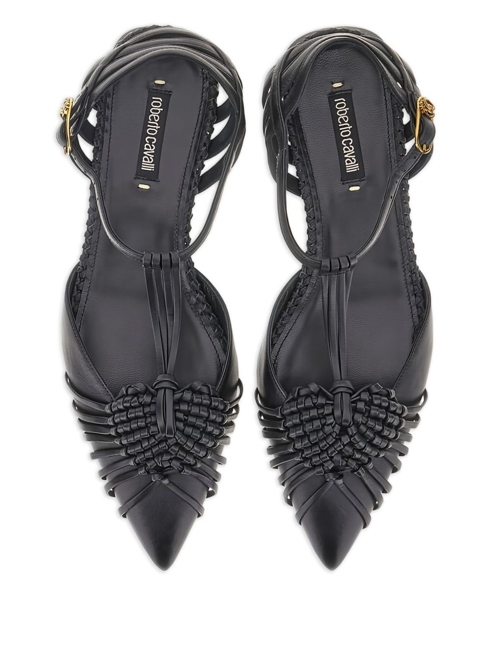 braided-embellihment flat pumps - 4