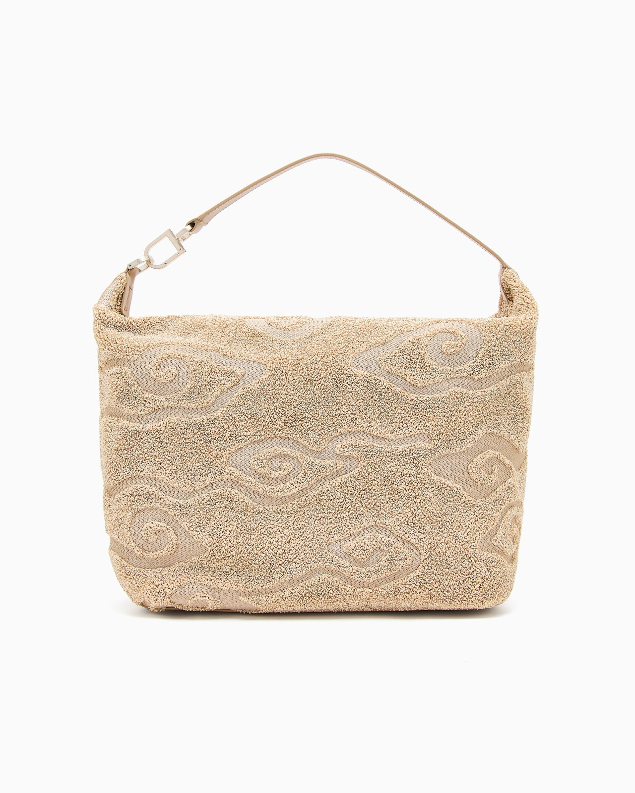 LA PRIMA SOFT LARGE HOBO BAG IN RAFFIA AND LEATHER - 3