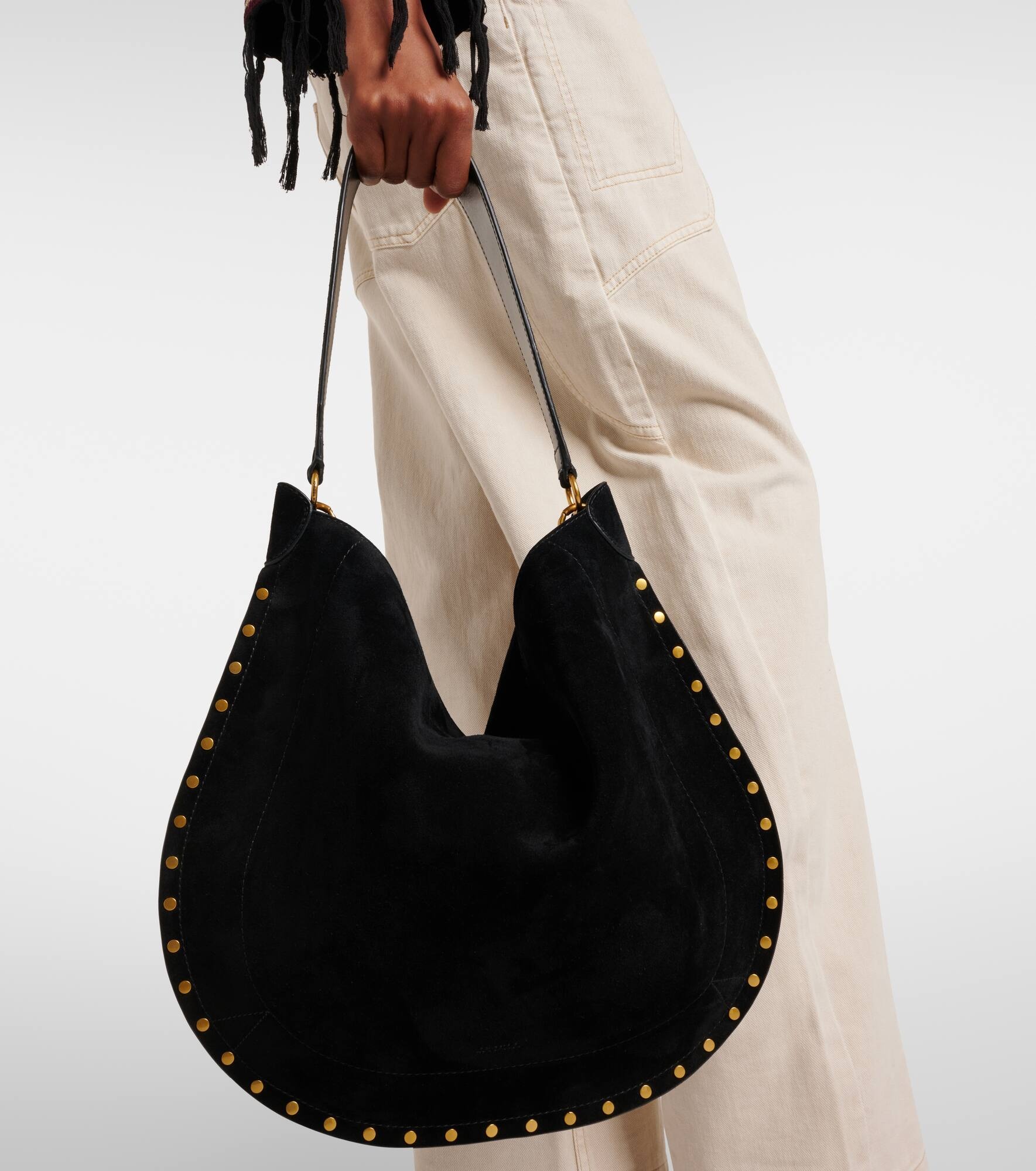 Oskan Soft Medium suede shoulder bag - 6