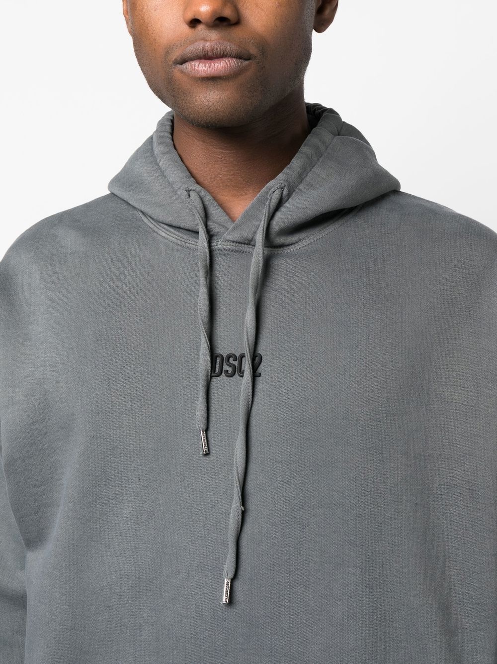 embroidered-logo long-sleeve hoodie - 5