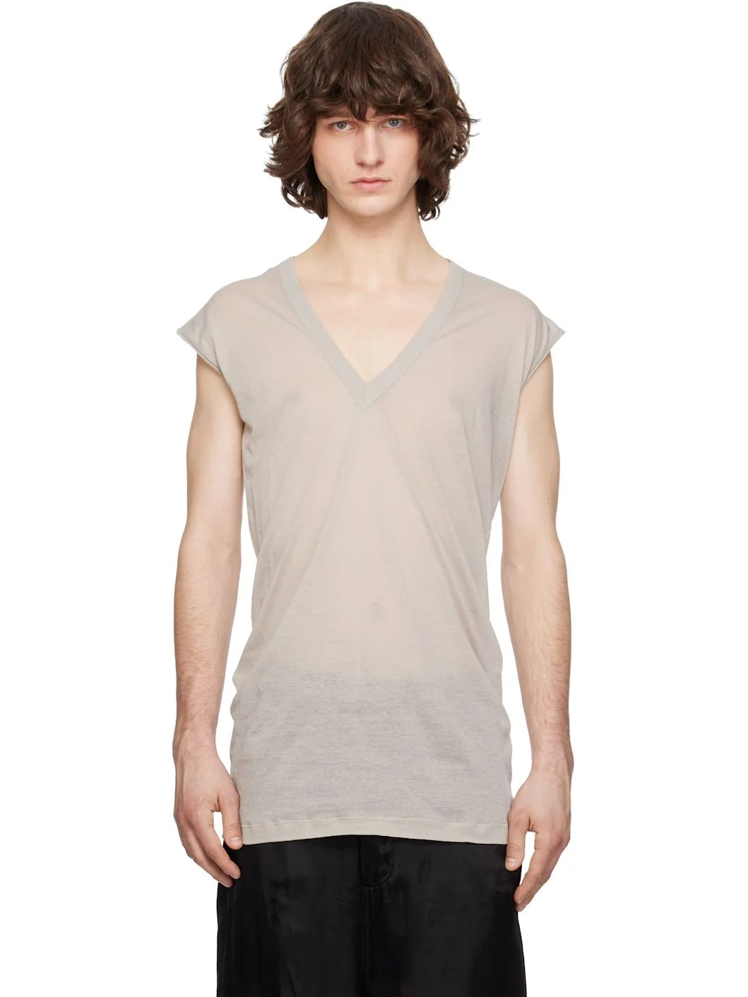 Off-White Temple Deep V SL T-shirt - 1
