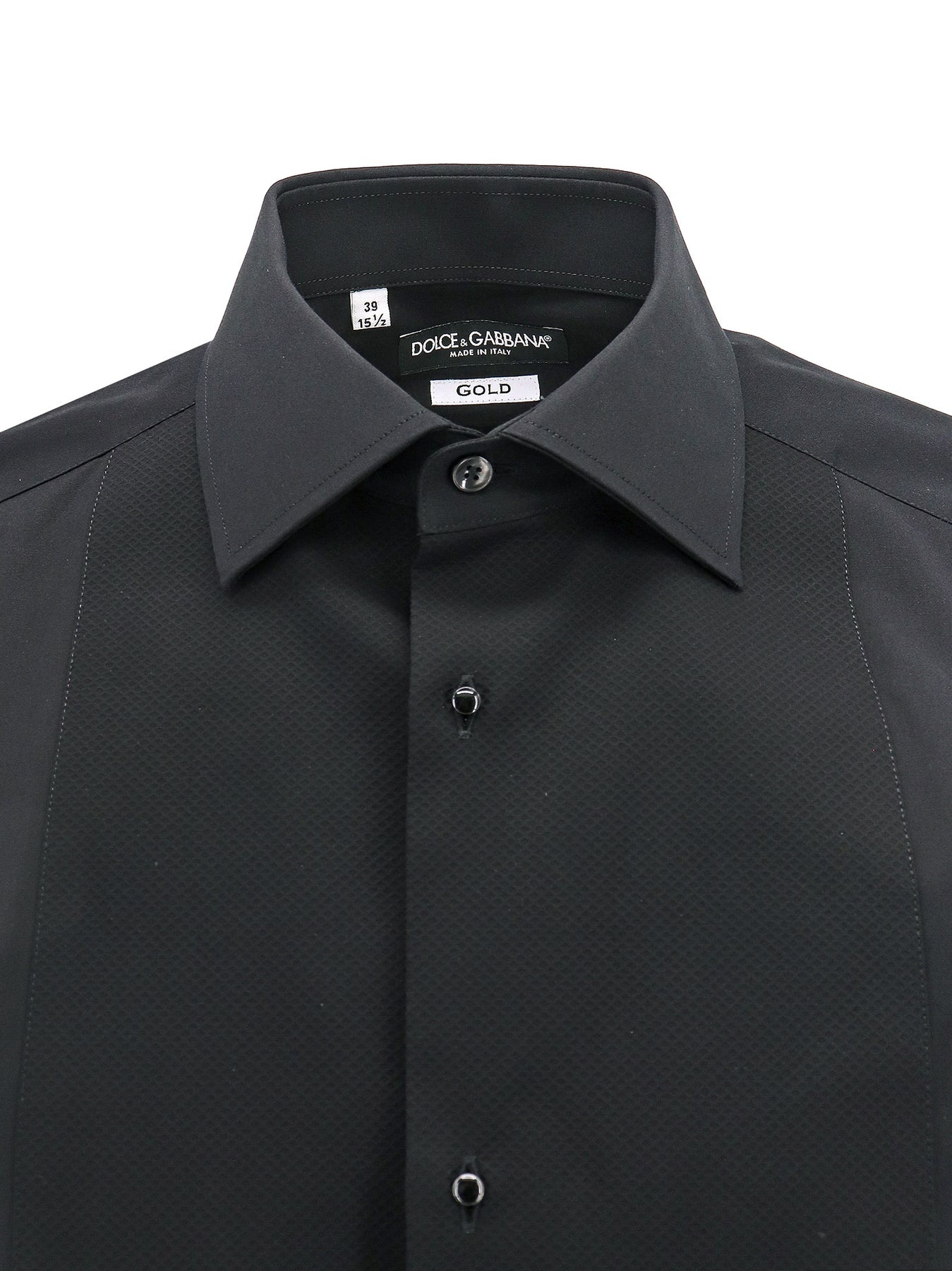 Cotton shirt with frontal plastron - 3