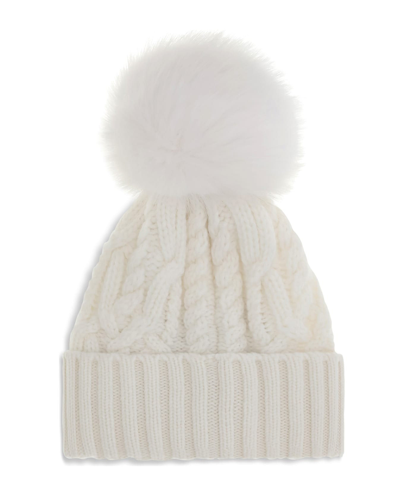 Cashmere Blend Hat With Pom-pon - 2