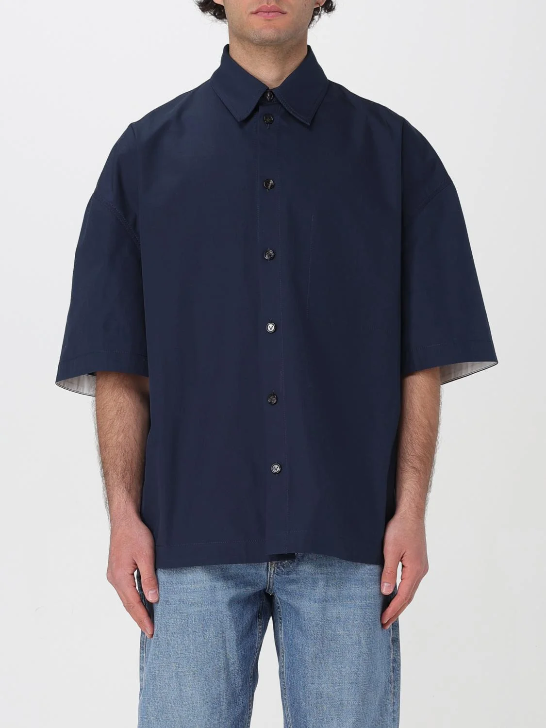 Bottega Veneta Shirt Men Blue - 1