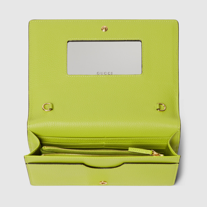 GG Marmont bi-color wallet on chain 7