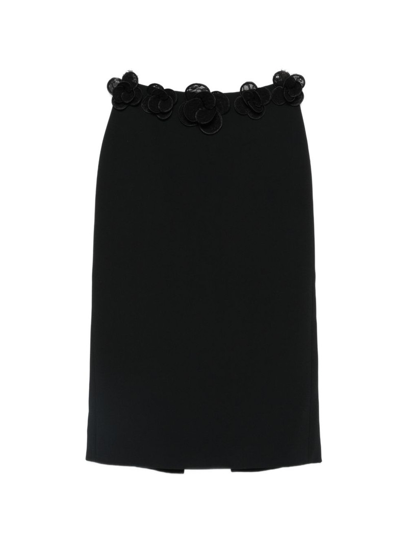 floral-trim midi skirt 1