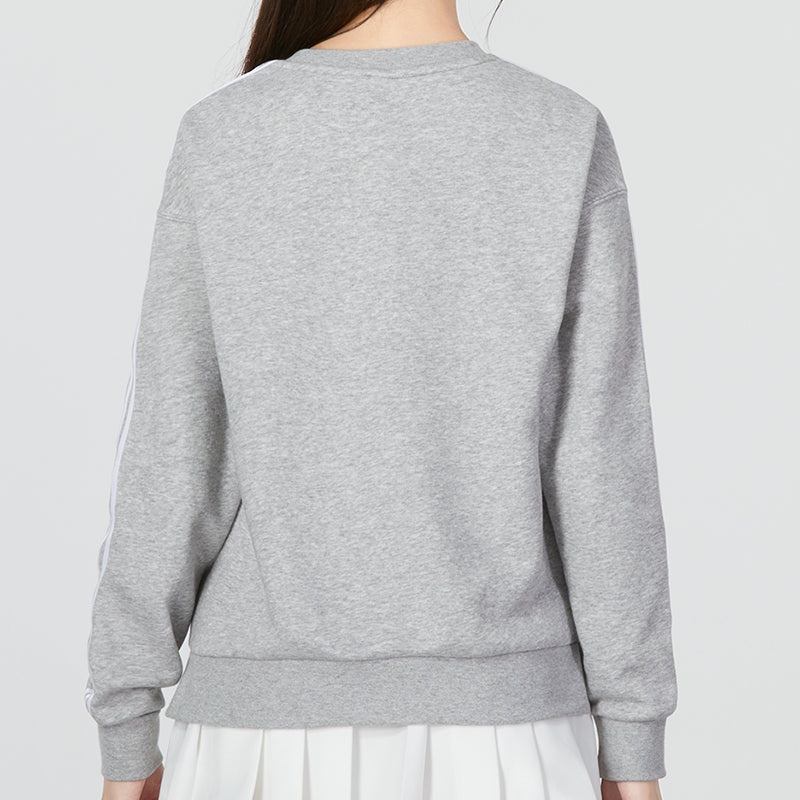 (WMNS) adidas MH 3-Stripes Sweatshirts 'Grey' HM7079 - 4