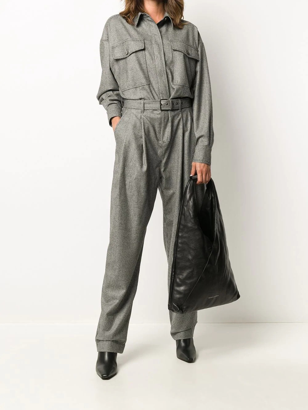 houndstooth boiler suit - 2