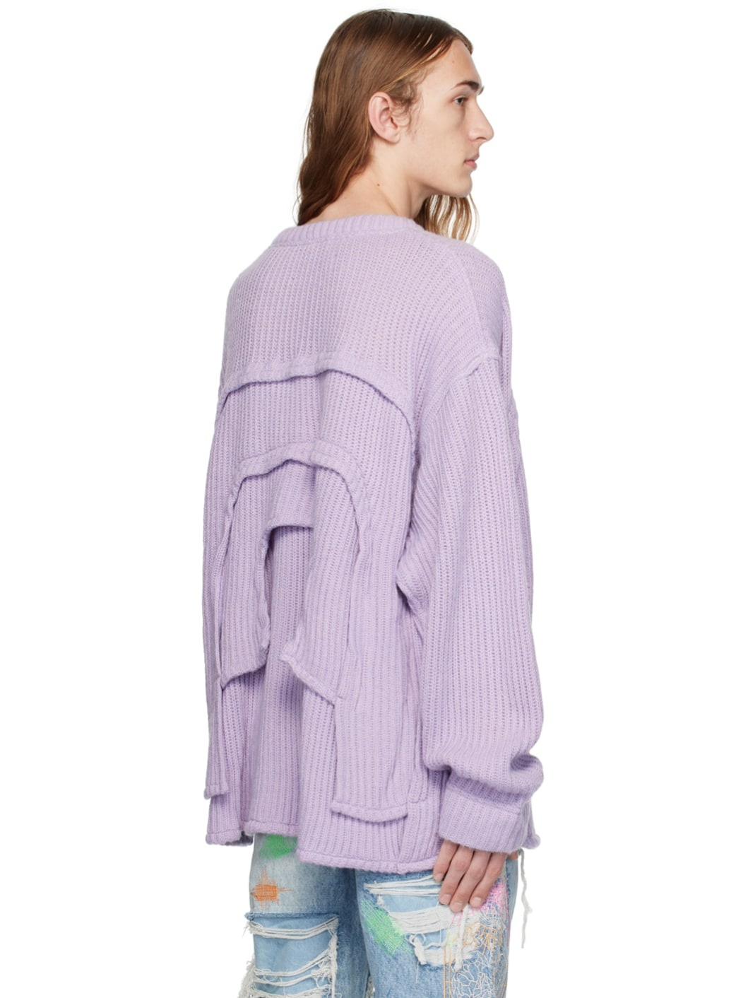 Purple Layered Sweater - 3