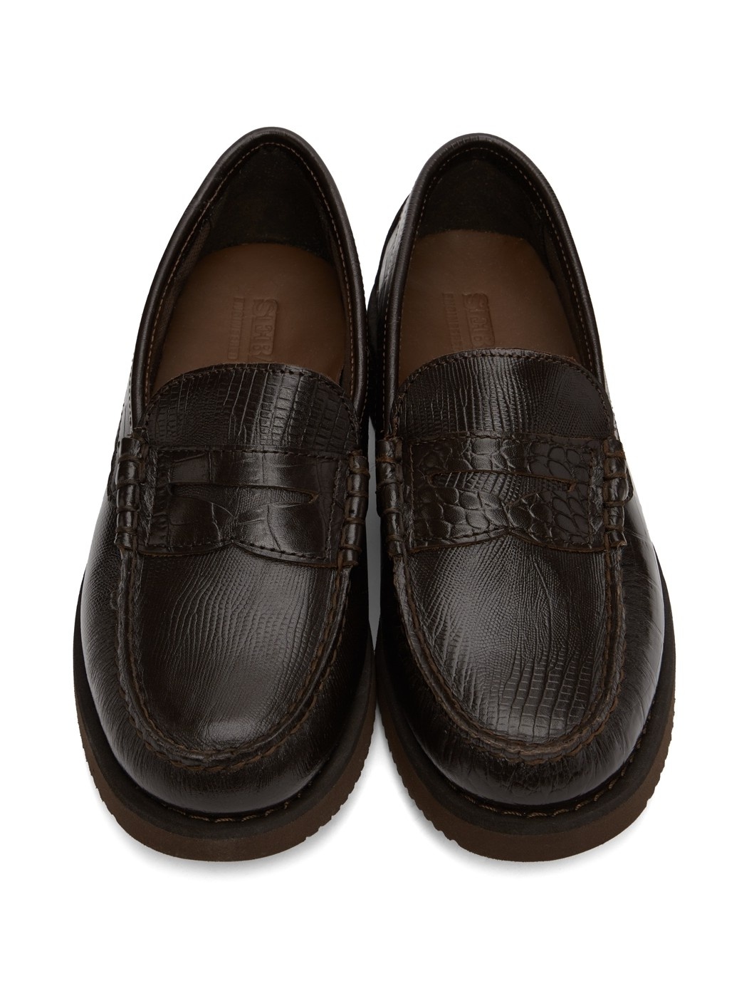 Brown Sebago Edition Exotic Loafers - 5